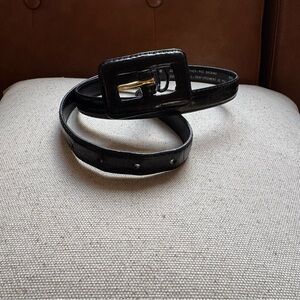 Black Leather Belt